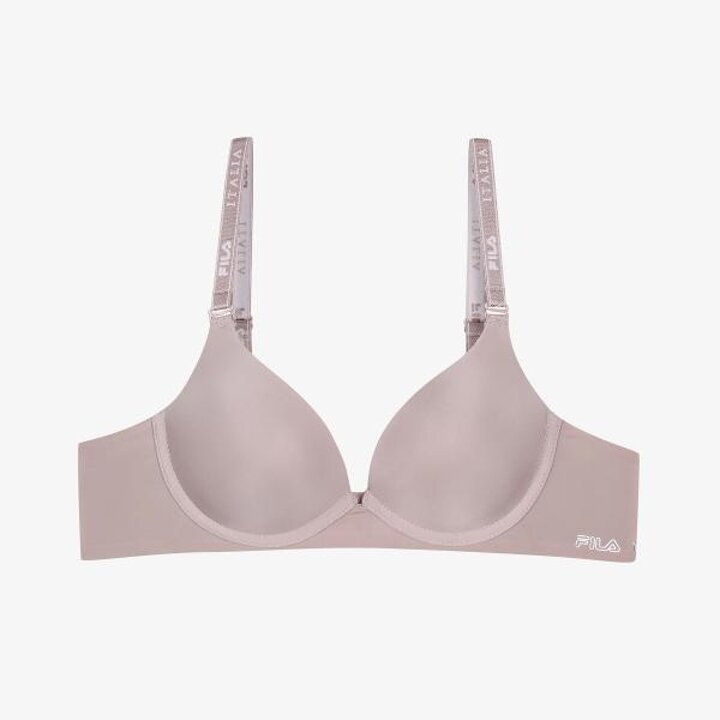 [휠라 언더웨어] 에센셜 프리미엄 브라 브라운 핑크 세트 (FI4BAF2640FBRP 2SKU)
