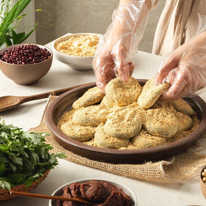 [추억속간식] 제주해풍쑥 콩쑥개떡1,920g/1박스(60g*32개입/혼합포장)