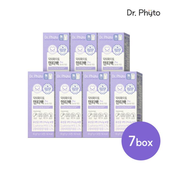 닥터파이토 덴티백 구강유산균 7박스( 1g x 30정 x7개월분)