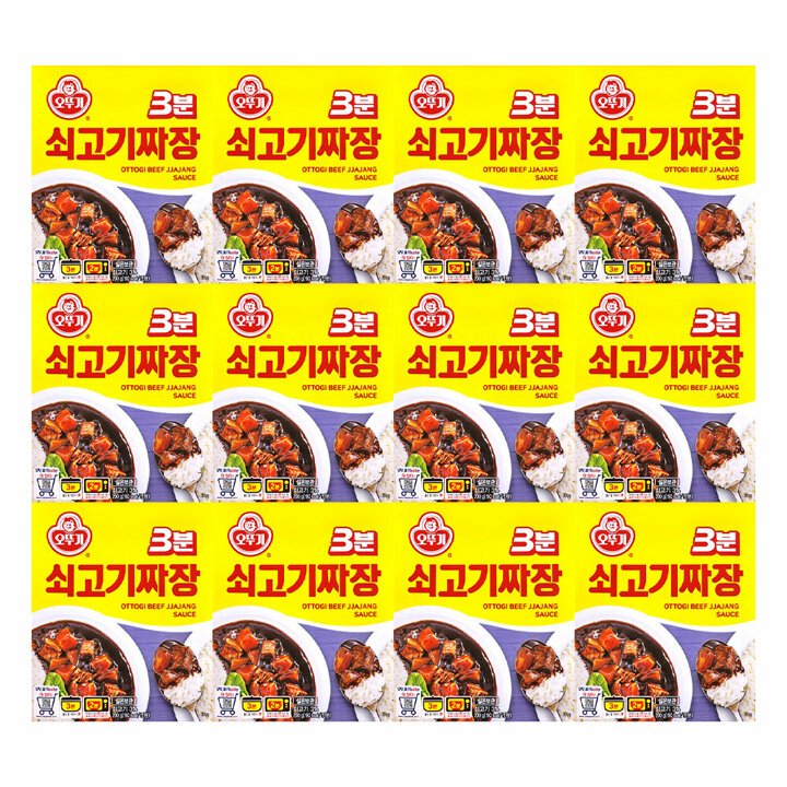 오뚜기 3분 쇠고기 짜장 200g 12개
