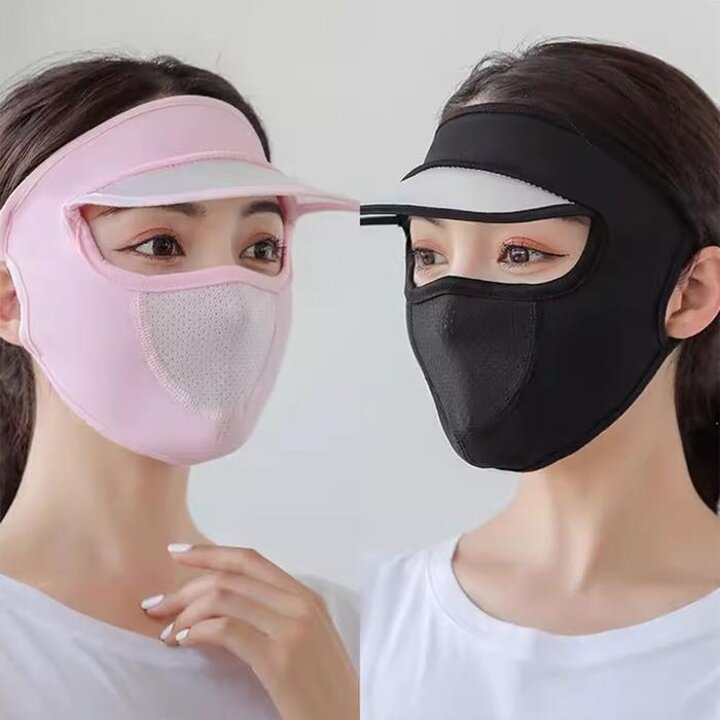 모자마스크여성썬캡햇빛가리개여름챙