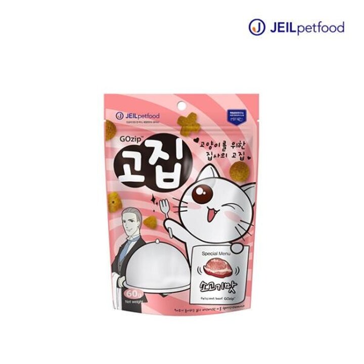 아트박스/제일사료 고집 고양이간식 소고기 60g