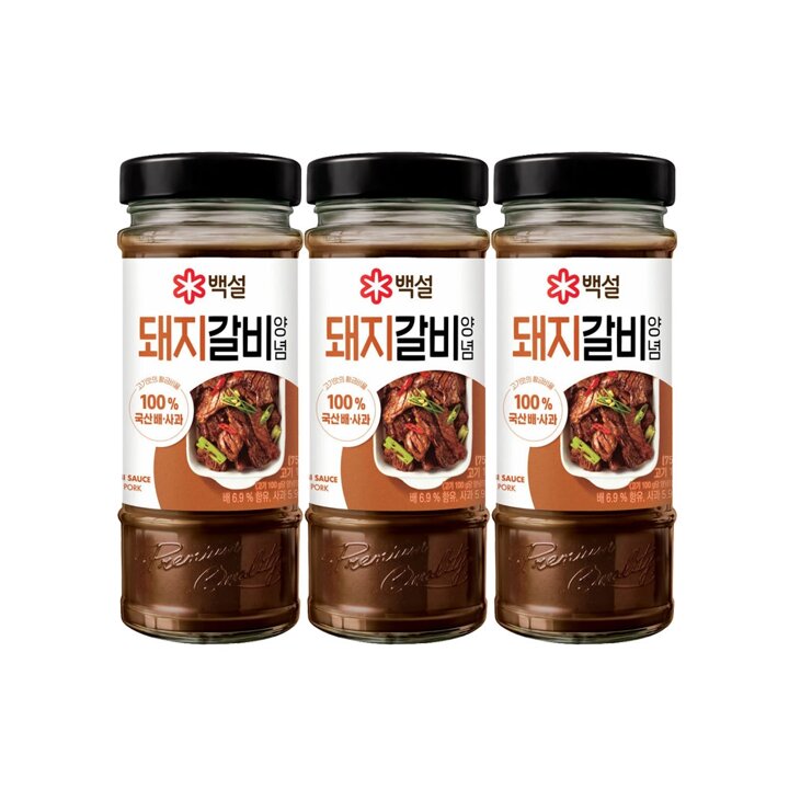 CJ 백설 돼지갈비양념500g x3개