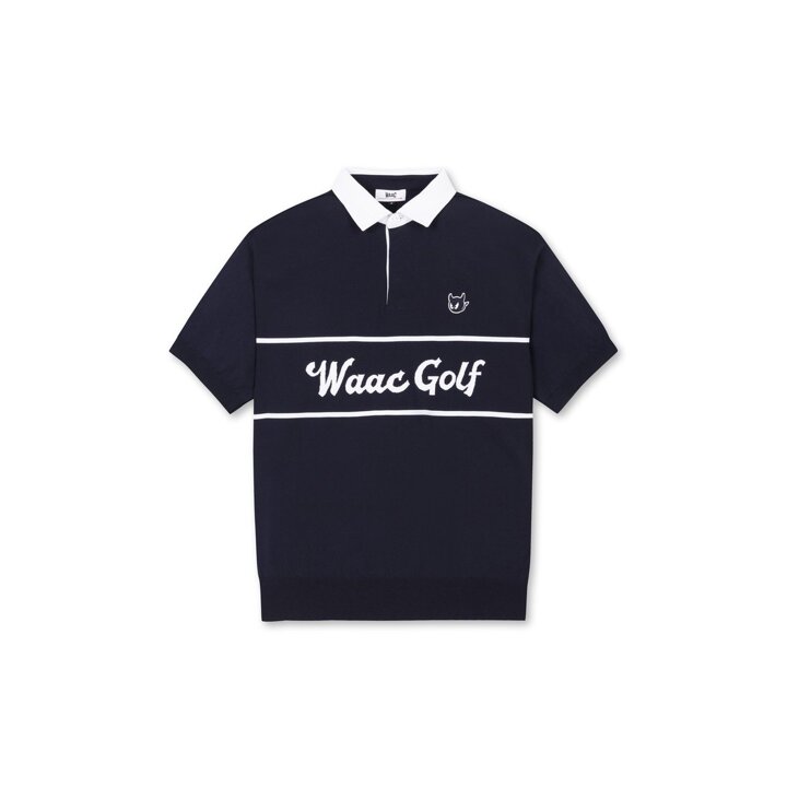 (신세계강남점)WAAC(왁골프)Men Jersey Collar Knit Polo WMWAM25202NYD