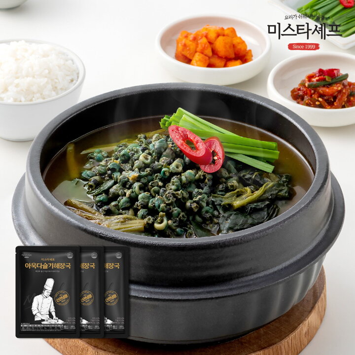 미스타셰프 아욱다슬기해장국 500g 3팩