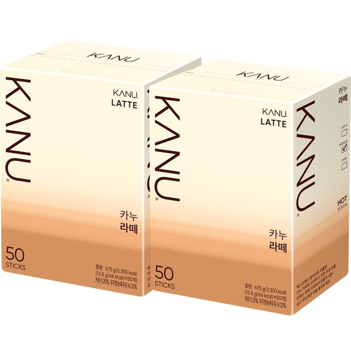 맥심 카누 라떼 50T x 2개