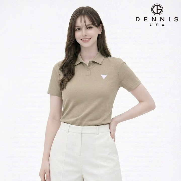 [데니스골프] 26SS신상 여성 소프트 냉감 골조직 반팔 카라티_NARMLTS076