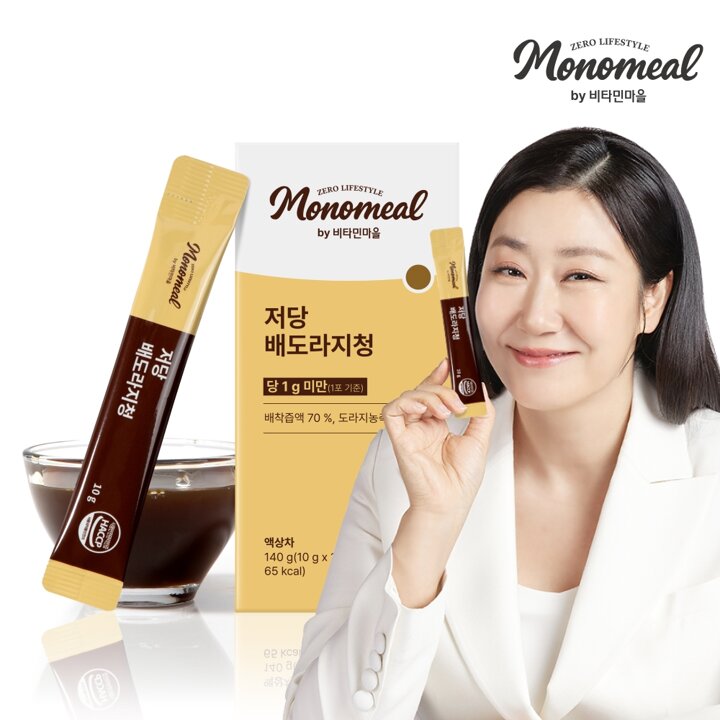비타민마을 모노밀 알룰로스 저당 배도라지청 스틱 14포 x 1박스 (14포)