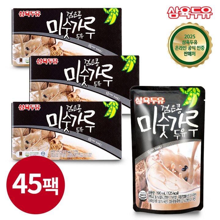 [삼육두유][G]검은콩 미숫가루 190ml 45팩