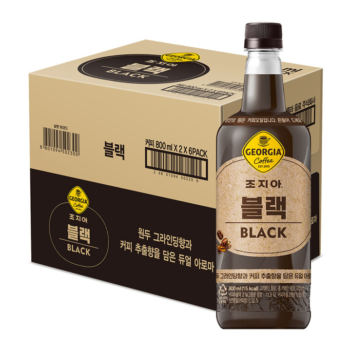 [본사직영] 조지아 블랙 800ml X 12개