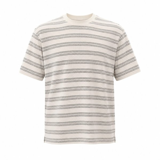 26년S/S 스트라이프 반팔 라운드 티셔츠 AAG3TR1101