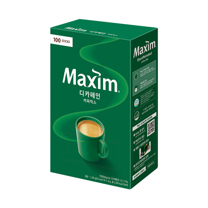 맥심 디카페인 커피믹스 100T