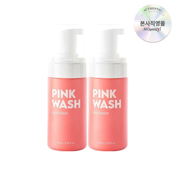 질경이 여성청결제 핑크 자몽 페미닌 워시 폼 100ml 2개 세트