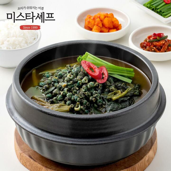미스타셰프 육개장 2팩 + 부대찌개 2팩 + 아욱다슬기해장국 2팩 (총6팩)