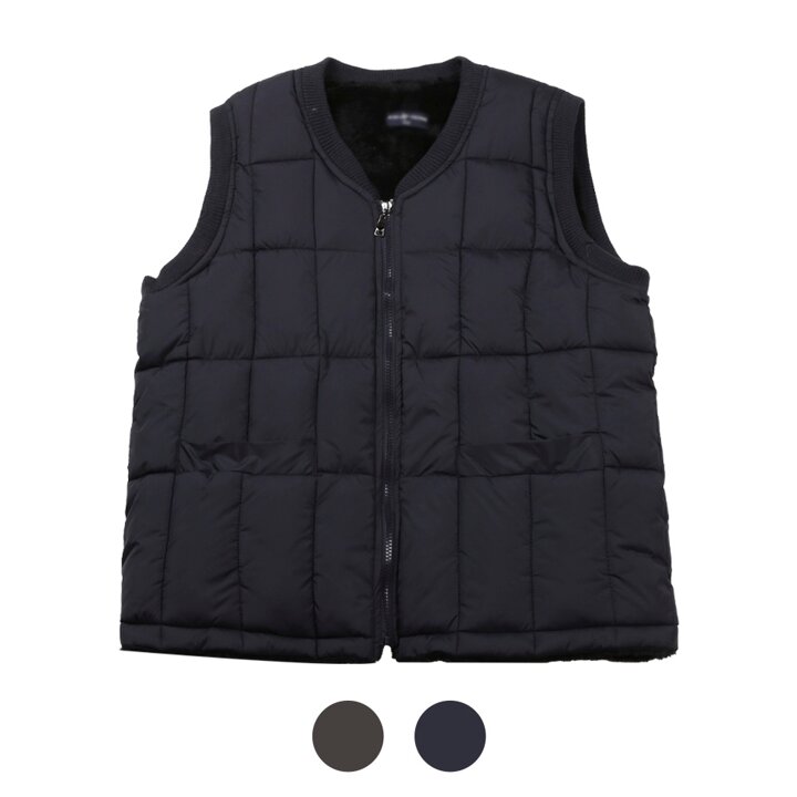 [파파브로] 남성 겨울 융 기모 안감 브이넥 패딩조끼 YD-VEP-450,1
