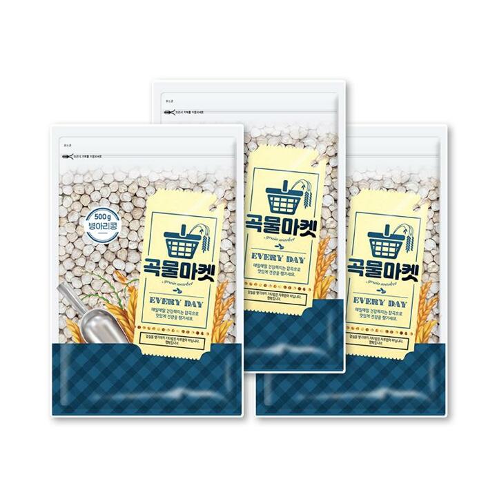 [더프레시] 곡물마켓 병아리콩 500g x 3