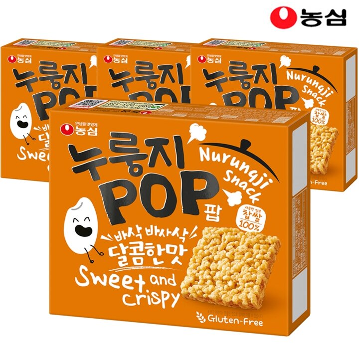 농심 누룽지팝 142g 4봉