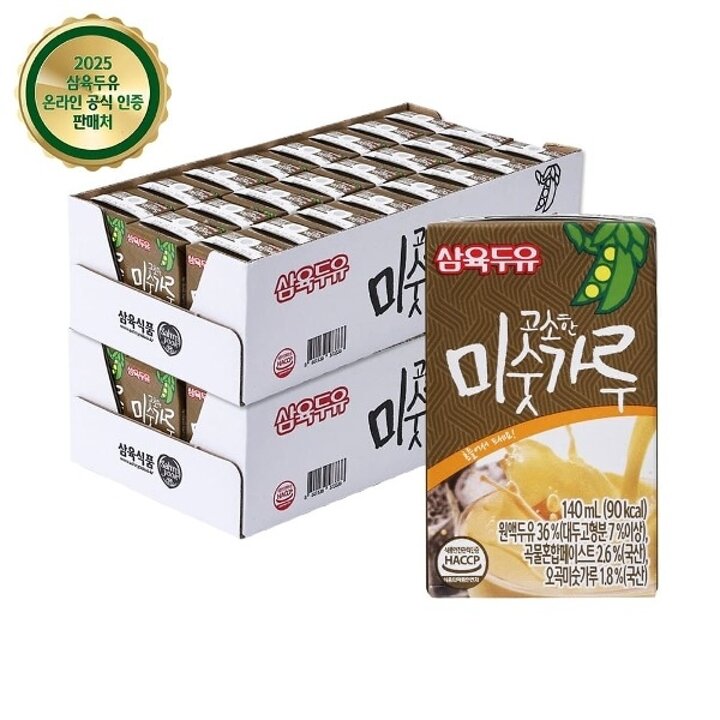 삼육두유 고소한미숫가루두유 140ml 48팩22691263680553