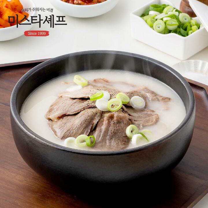 미스타셰프 부대찌개 2팩 + 버섯뚝배기불고기 2팩 + 설렁탕 2팩 (총6팩)