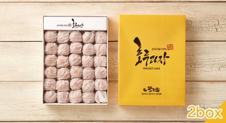 [작심밀도]산지직송 천안호두과자(대 / 팥,콩앙금 혼합 60알) x 2박스 / 선물용