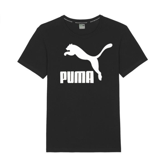 [하프클럽/푸마] PUMA 클래식 K 여성 아동 주니어 반팔티 블랙 530115 01