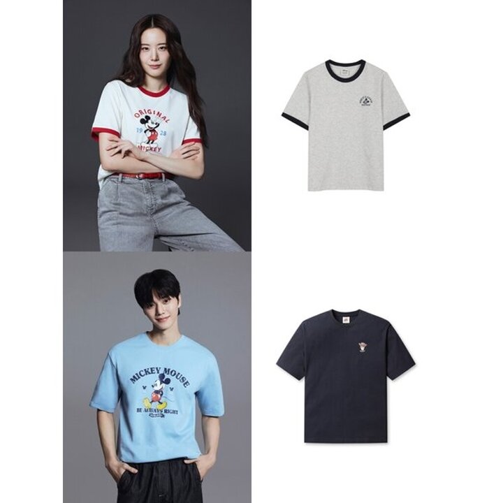 (광주신세계)남여 여름 시원함X폴햄X디즈니 콜라보! 쿨 코튼 디즈니 반팔티셔츠 4종택일(TS2430244014201410)