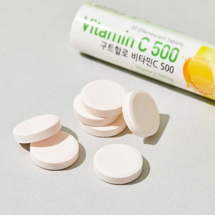 구트할로 비타민C 500 레몬맛 발포 비타민 4500mg X 20정 1통[32661053]