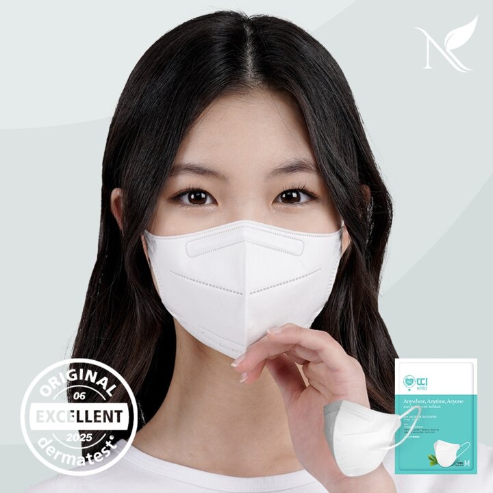 순수아띠 KF80 새부리형 마스크 10입