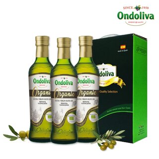 [온돌리바] 유기농 엑스트라버진 올리브유 500ml 3P 선물세트