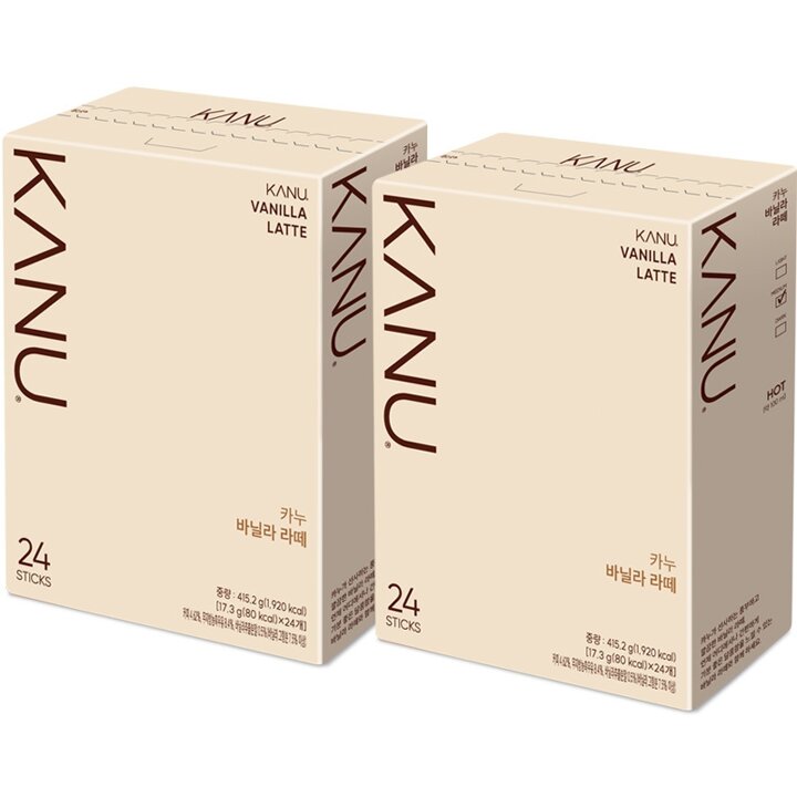 맥심 카누 바닐라 라떼 24T x 2개