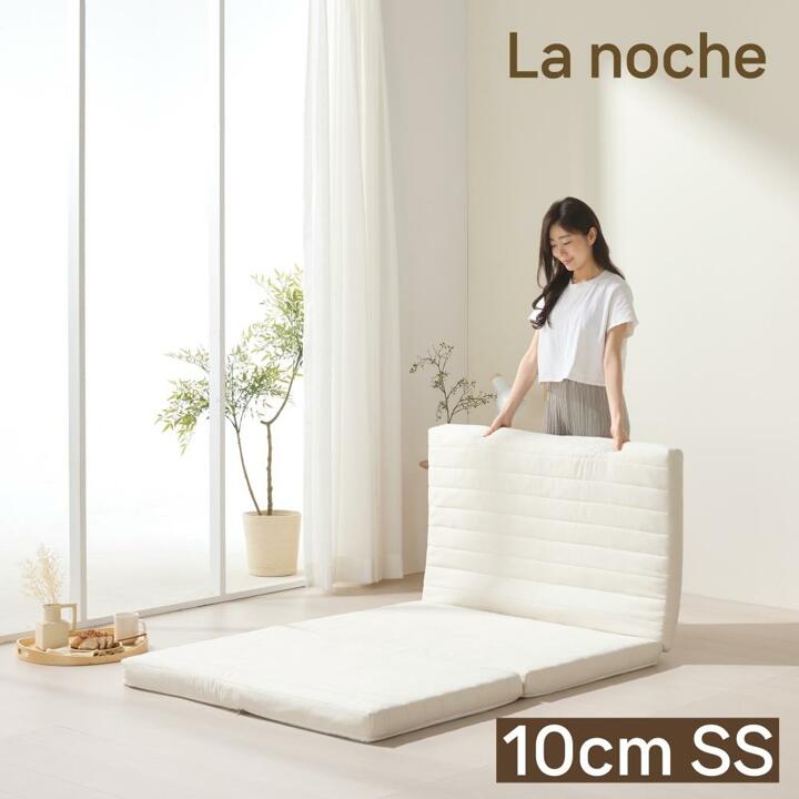 더코이즈 허리에좋은 탄탄한 3단 접이식 매트리스 바닥 침대 토퍼 수면매트 고밀도 10cm SS 슈퍼싱글
