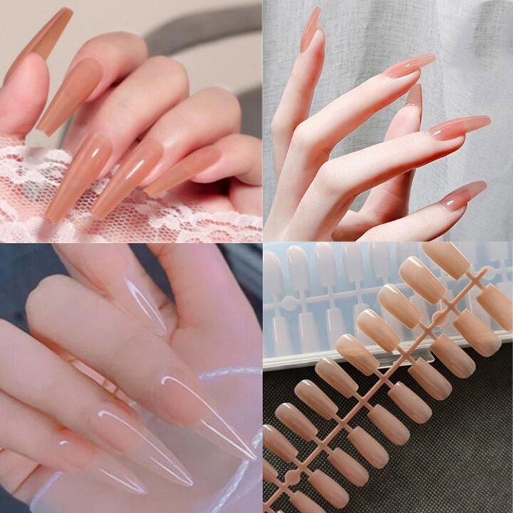 인기상품 네일아트 말랑말캉 투명 Nude팁 240p포장 4종 각8칼라 [W98340F250921]