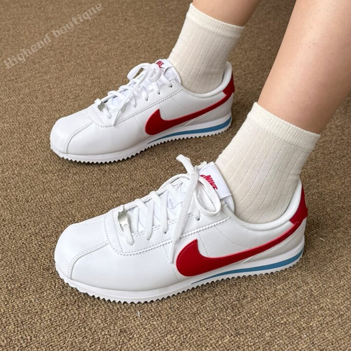 나이키 코르테즈 화이트 레드 블루 스니커즈