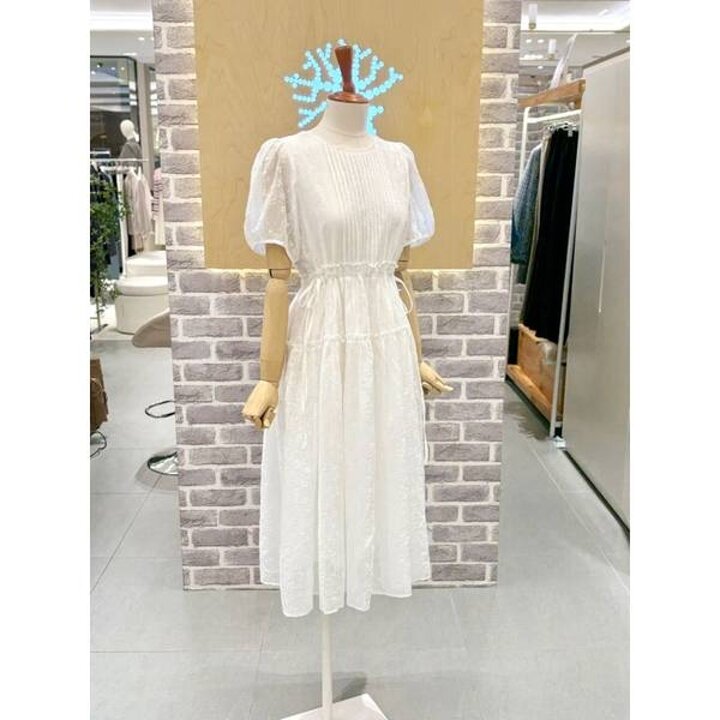 (신세계하남점)프린트 화이트 원피스 (LC31F6OP516X)