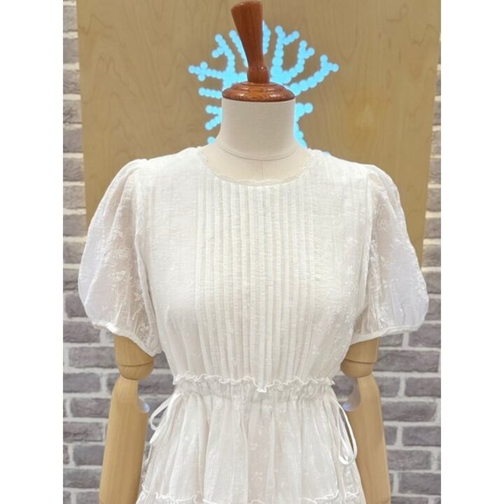 (신세계하남점)프린트 화이트 원피스 (LC31F6OP516X)