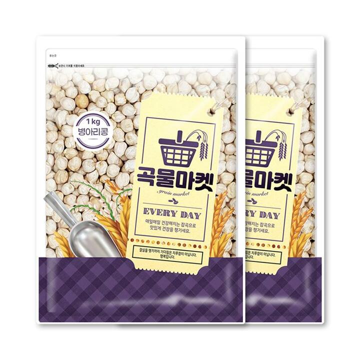 [더프레시] 곡물마켓 병아리콩 1kg x 2