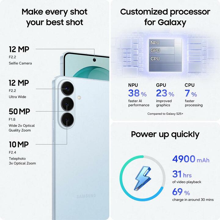 [체감가 96만원] 갤럭시 S26플러스 자급제 256GB SM-S947N