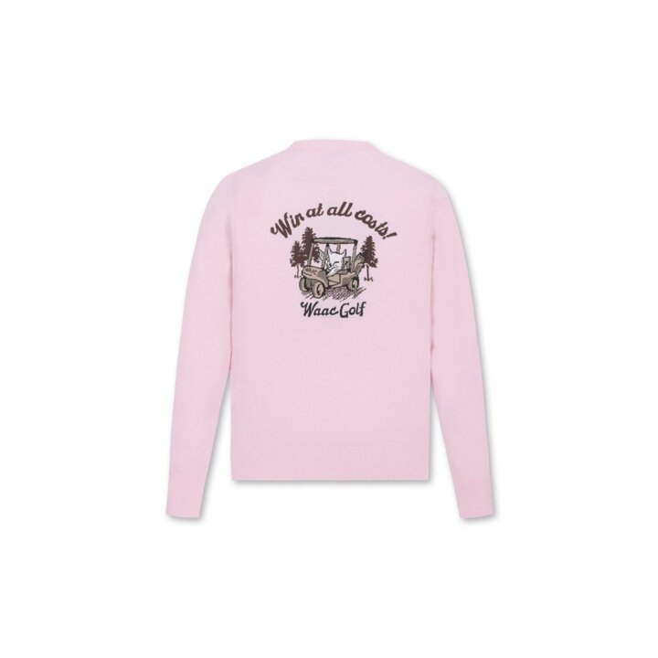 (신세계강남점)왁[WAAC]골프 (WWWAS25104PIL)Women Cart WAACKY Crewneck Sweater