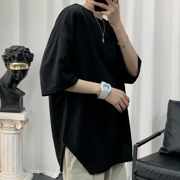 7부무지시크트임라운드반팔티여름남성티셔츠