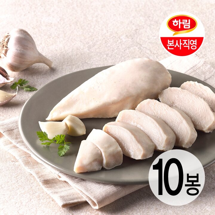 하림ㅣ냉장 닭가슴살 갈릭100g 10팩