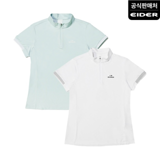 [아이더] 여성 에센셜 코어드라이 반팔 집업 티셔츠_DWM24201