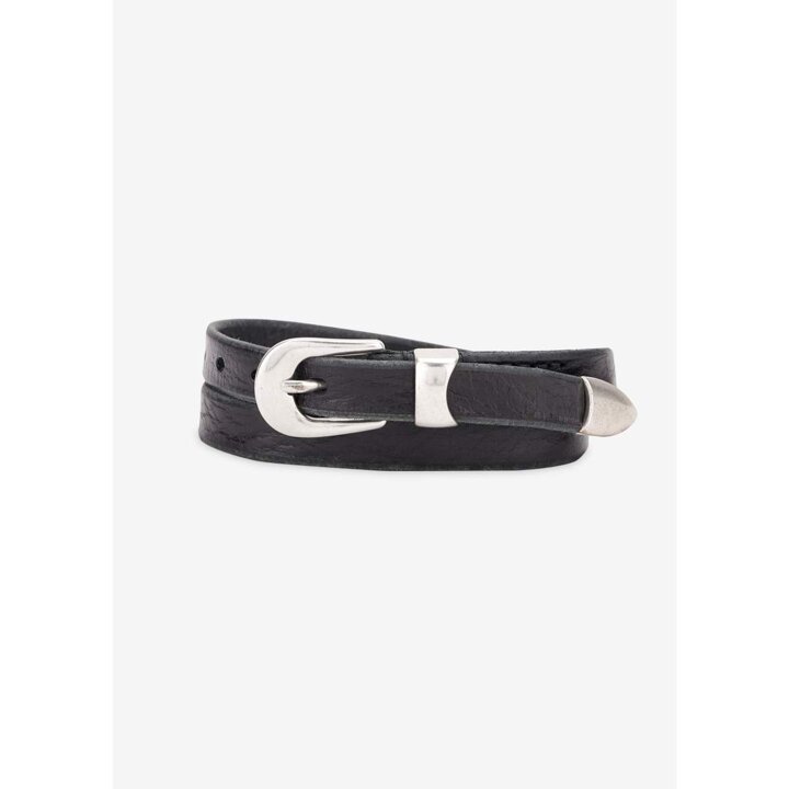 남성 2CM 블랙 벨트 A2208BBLA BLACK LEATHER