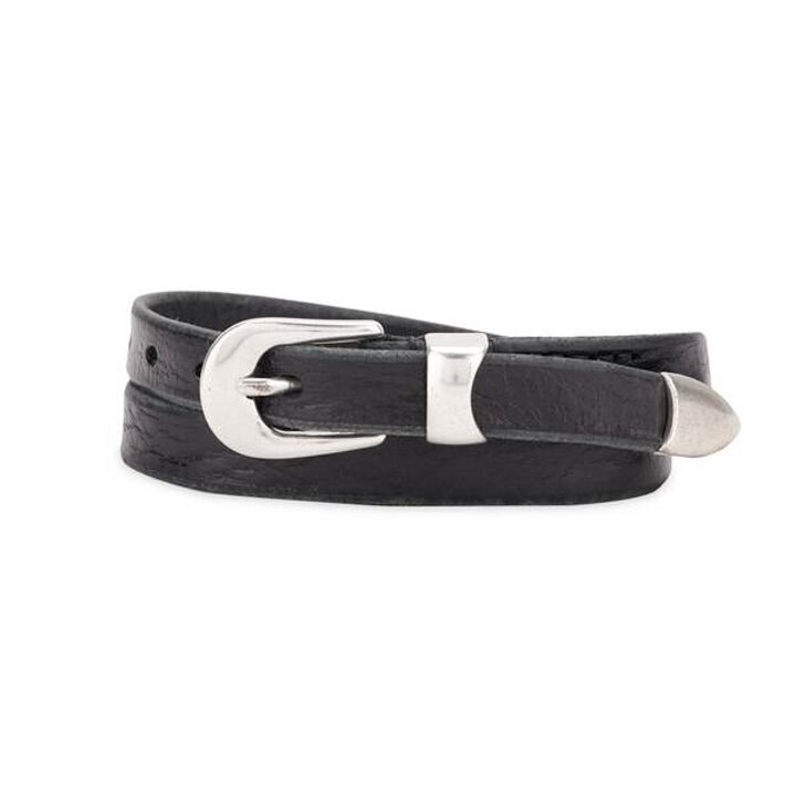 남성 2CM 블랙 벨트 A2208BBLA BLACK LEATHER