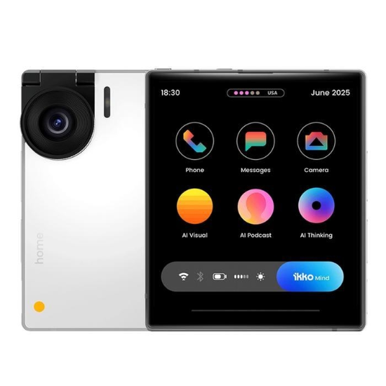 (주)셀러허브 iKKO 잇코 마인드원 K Pro 256GB 자급제 펄화이트 AI폰 180도 플립카메라