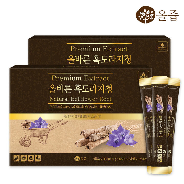 올즙 올바른 흑도라지청 30포 x 2세트