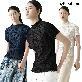 ☆잔여 수량 극소량! 2만원 파격 인하!☆ 26썸머 플리츠미 보타니컬 자수 블라우스 