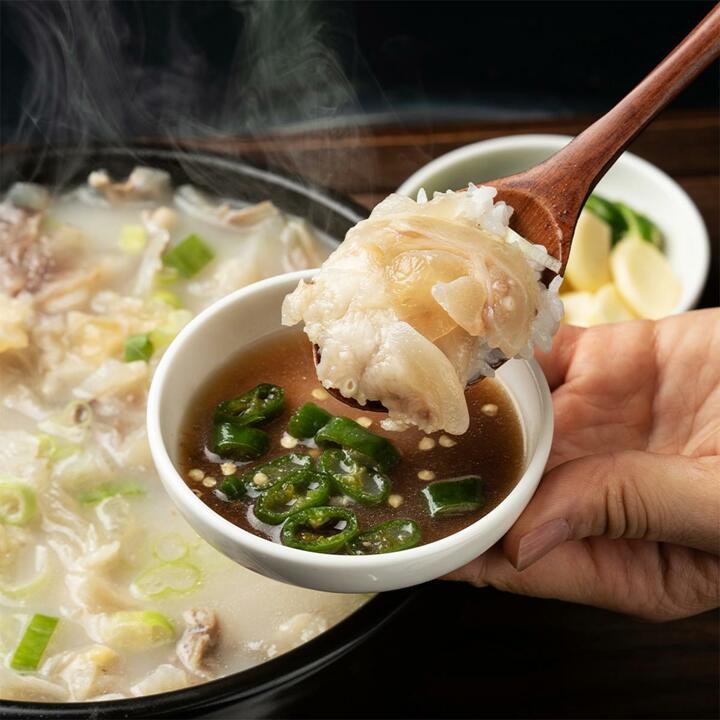 l[정마을/실온보관] 국내산 한우 스지 도가니 보양식 한우도가니탕 500g x 4팩