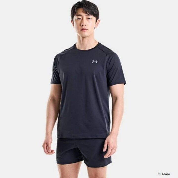 (신세계하남점)언더아머 기능성 반팔 1326413 3종택1[검정,흰색,회색] 남성 UA 테크 2.0 반팔