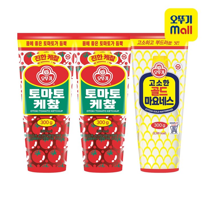 [본사직영] 오뚜기 토마토케찹 300g 2개+골드마요네스 300g 1개