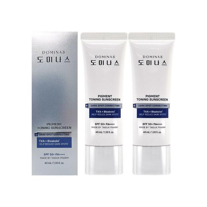 도미나스 기미케어 톤업 트라넥삼산 선크림 40ml 2개